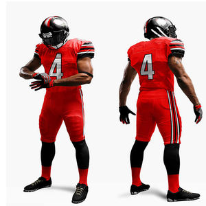 Uniformes de football américain à sublimation personnalisée Nouveau design Maillot et pantalon de football américain pour jeunes - Product Image 1