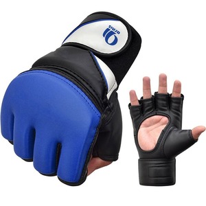 Gants de boxe MMA professionnels personnalisés bon marché d'usine Offre Spéciale le logo de personnalisation d'usine du Pakistan produit en noir - Product Image 2