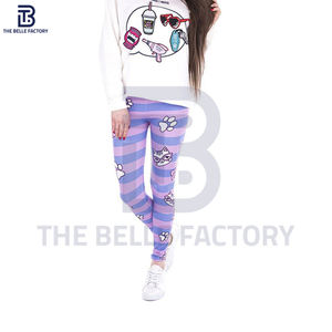 Mallas de entrenamiento de gimnasio para mujer más vendidas, tela de punto de algodón 100% transpirable de alta calidad, tallas personalizables para adultos, cintura con Logo - Product Image 3