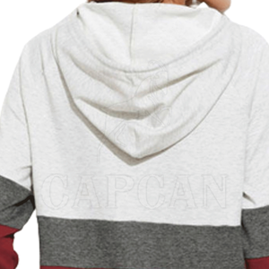 À la mode femmes 100% coton épais sweats à capuche nouveau haute qualité décontracté hiver tricoté tissu sweats à capuche personnalisable teint uni - Product Image 4