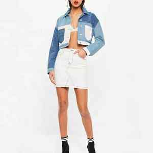 High Quality Ladies Cotton <b>Jean</b> Jacket Stylish OEM Wholesale Custom Denim Jacket Embroidery Decoration Pocket Casual Wear Sale - Product Image 5