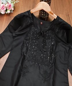 Estilo indio pakistaní Salwar kameez listo para damas traje de algodón cosido vestidos de mujer elegantes - Product Image 6