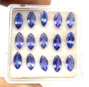 Pierres précieuses en Tanzanite naturelle certifiée IGI, taille marquise, haute qualité, 3-7 mm, bleu, 5 carats, pierres brutes pour la fabrication de bijoux - Product Image 4