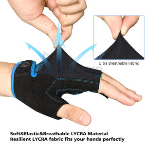 Gants de vélo d'été respirants, antidérapants, amortissants, pour la randonnée en montagne, demi-doigts, pour le vélo - Product Image 5