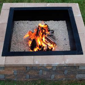 Modern Outdoor Steel Fire Pit Ring with Efficient Heat Control <b>BBQ</b> Grate Designed for Long Lasting Use - Product Image 5
