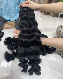 Extensions de cheveux humains vierges non transformés du Vietnam 30 pouces trame plate douce droite bouclée lâche vague profonde naturelle péruvienne de confiance - Product Image 3