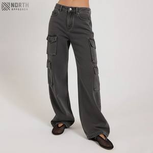 Jeans de Mezclilla Casuales de Pierna Recta y Corte Regular para Mujer, con Logotipo Personalizado 2025, Transpirables y de Secado Rápido para la Temporada de Invierno - Product Image 1