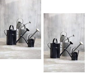 Arrosoir de jardin en métal artisanal, galvanisé, noir, enduit de poudre, durable, écologique, capacité personnalisée, MOON STAR EXPORTS - Product Image 2