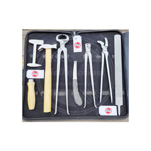 Kit Profesional de 8 Piezas para el Cuidado de Caballos y Ganado, Herramienta de Herrador con Pinza para Cascos, Lima, Martillo, Cuchillo y Pulidor - Product Image 1