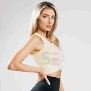 Best Quality Women's <b>Crop</b> Tank <b>Tops</b> Custom Design & Logo Breathable Quick Dry Polyester/Cotton Bulk Wholesale - Product Image 5