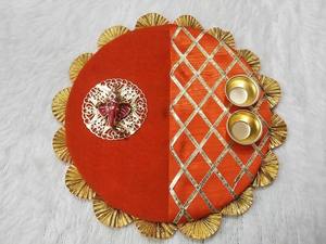 คุณภาพสูงสารพัน Pooja Thali สําหรับ Raksha Bandhan เทศกาลตกแต่งสําหรับพระพิฆเนศชุดสี่วันที่และวันเกิดฉลอง - Product Image 4