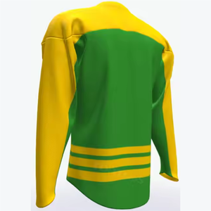 Maillot de hockey sur glace personnalisé grande taille, respirant, antibactérien, séchage rapide, avec lacets, design unique et tendance - Product Image 6