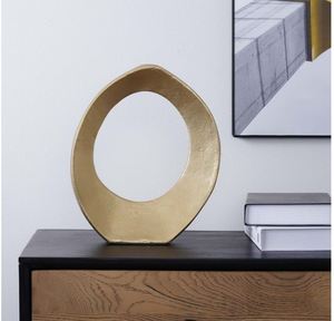 Jarrón de Aluminio Dorado de la Mejor Calidad, en Cantidad a Granel, Decoración Festiva Moderna y Única para el Hogar, Decoración de Mesa, Hecho a Mano en India - Product Image 2