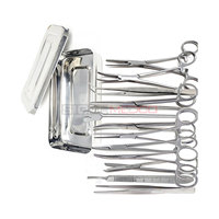 Kit de Suture Réutilisable en Acier Inoxydable Allemand pour Chirurgie Mineure, Boîte à Instruments, Utilisation Vétérinaire en Clinique, Incluant SIGAL