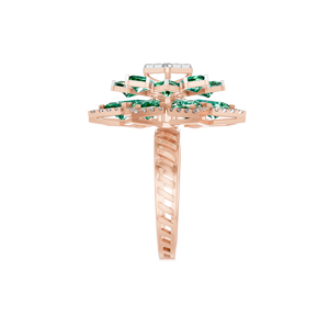 Bague de fiançailles en forme de cerf-volant vert synthétique Original Moissanite 925 Sterling Silver Custom OEM Fine Jewelry Manufacturer - Product Image 2