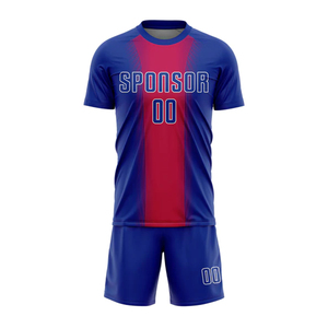 Uniformes de fútbol por sublimación de diseño personalizado para jóvenes, uniforme de fútbol transpirable de secado rápido con nombre y número de equipo - Product Image 3