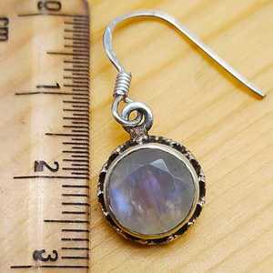 ต่างหูพลอยสีรุ้งประดับอัญมณีสีรุ้ง925ต่างหูเงินสเตอร์ลิงสำหรับเป็นของขวัญแต่งงานต่างหูอินเทรนด์ - Product Image 3