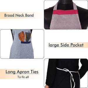 ชุดผ้ากันเปื้อนเอวผ้าฝ้ายแบบคลาสสิกซักได้เป็นมิตรต่อสิ่งแวดล้อมสำหรับอบขนมอบและทอดส่งตรงจากอินเดีย - Product Image 3