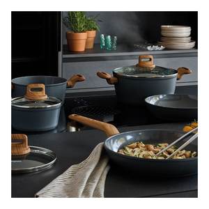 Ensemble de casseroles en aluminium antiadhésif T-CARE MY COOKING gris 8 pièces YL79108TCGR - Product Image 2