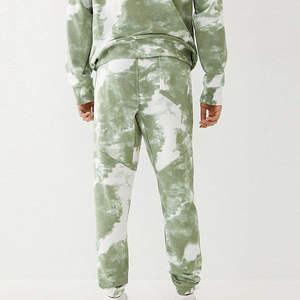 Ropa de hombre chándal 2 piezas Joggers corbata teñida impreso chándal tallas grandes hombres sudaderas conjunto corbata teñida algodón hecho - Product Image 3