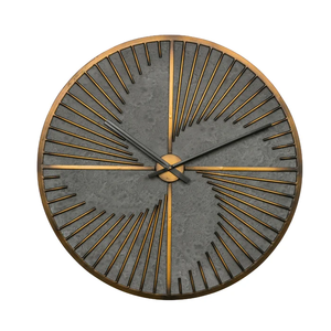 Horloge murale en métal de luxe de Style Art de qualité supérieure motif abstrait Vintage Antique décor à la maison pour salon ferme fer - Product Image 6
