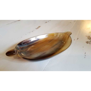 Luxury Buffalo Horn <b>Tray</b> Handmade Decorative Serving <b>Tray</b> for <b>Snacks</b> Tea Coffee Dining Table Home Kitchen Decor - Product Image 1