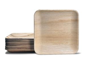 Assiettes jetables en feuille de palmier, design luxueux, approvisionnement en gros, biodégradables, robustes, vaisselle naturelle pour une restauration haut de gamme et écologique - Product Image 3