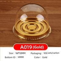 Prix usine rond en plastique PET Moon Cake Boxes Egg-Yellow Puff Container Packaging Box Mini Cake Box