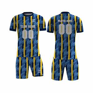Transpirable 100% poliéster ligero ecológico personalizado multicolor camisetas de fútbol y pantalones cortos conjunto para equipos - Product Image 5