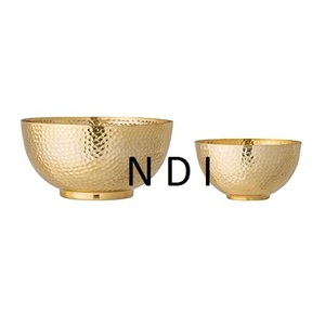 Juego de 2 cuencos personalizados para servir dulces de ensalada de frutas, vajilla, accesorios de vajilla, cuenco para servir ecológico de acero inoxidable - Product Image 1