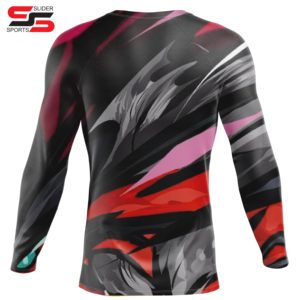 Wholesale <b>Custom</b> Logo OEM ODM Rash Guard Men Sublimation Printed Spandex Rashguard Swimming Wear <b>Shirts</b> Rash Guard Windproof - Product Image 6