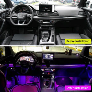 Nouvelle vente chaude luxe 28 lumières dynamique symphonie lumière ambiante pour <span class=keywords><strong>Audi</strong></span> 2018-2024 Q5 B9 voiture intérieur atmosphère lampe - Product Image 6