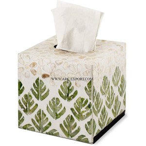 Art créatif moderne vaisselle de table boîte de rangement décorative en tissu forme rectangulaire grande taille couleur rose clair boîte à mouchoirs en bois - Product Image 4