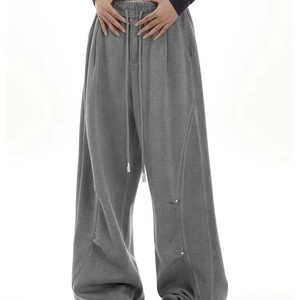 Pantalon de survêtement taille haute confortable pour femme pantalon de tous les jours extensible et doux avec ceinture élastique pantalon avec poches - Product Image 1