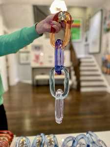 Adornos de Pared de Cadena Acrílica Modernos Personalizados, Hechos a Mano, Adornos Colgantes de Resina Modernos para Decoración del Hogar, Listos para el Festival Diwali - Product Image 2