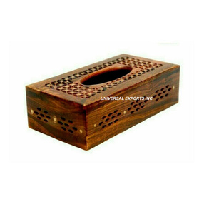 Caja de pañuelos de madera con acabado personalizado, soporte de pañuelos hecho a mano de calidad Superior, caja de pañuelos elegante clásica - Product Image 5