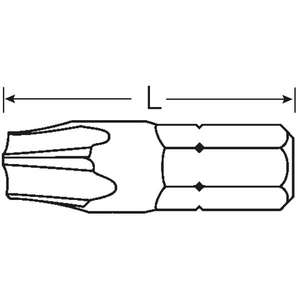 Puntas de Destornillador Stahlwille de 5 Puntas con Orificio en la Punta, Diseñadas para Tornillos Estrella Empotrados con Perno - Product Image 2