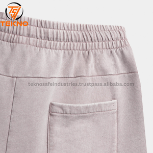 High Quality <b>Men's</b> French Terry <b>Shorts</b> Heavy Cotton Streetwear Distressed Screen Printing <b>Shorts</b> for <b>Men</b> - Product Image 6