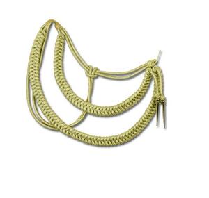 Cordón de hombro Aiguillette táctico de gran calidad, lingotes de plata dorada hechos de nailon, accesorio para uniformes - Product Image 4