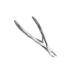 Venta al por mayor pinza para uñas de doble resorte con cuchillas afiladas de acero inoxidable mango ruso pinza para cutículas para los dedos - Product Image 3