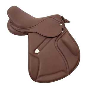 Selle de saut anglaise en cuir de qualité supérieure conçue pour la performance - Product Image 1