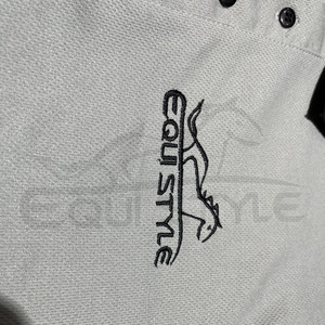 Polo gris bordado personalizado XXL alto ajustado algodón poliéster venta al por mayor polos a granel - Product Image 6