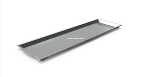 Fabricante de bandeja de frutas de metal chapada en plata, bandejas rectangulares para servir bares de hotel - Product Image 6