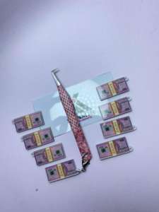 Kaamir-Pince à épiler professionnelle haute précision anti-magnétique en acier inoxydable à pointe lisse, volume de 10mm, pour la beauté - Product Image 6