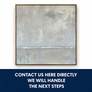 Distant Silver Horizon Paintings and <b>Wall</b> Arts Hand Painted Still Life Custom Minimalist Hotel House Decoration Interior Artwork - Product Image 2