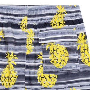 Shorts de bain pour hommes en tissu de toile écologique respirant à séchage rapide avec cordon de serrage pour le surf et la course à pied - Product Image 4