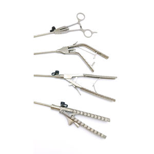 MEDZORA SURGICAL Pince porte-aiguille laparoscopique manuelle réutilisable de 5 mm en forme de pistolet, en acier inoxydable, instrument CE - Product Image 2
