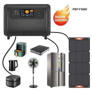 Generador Solar Portátil de 3600W 3600Wh con Batería LiFePO4, Salida de CA de 110V 220V, Sistema de Energía Fuera de la Red - Product Image 1