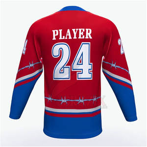 Mode nouveau Style blanc hommes maillot de Hockey sur glace grande taille maillot de Hockey sur glace poids léger maillot de Hockey sur glace - Product Image 3