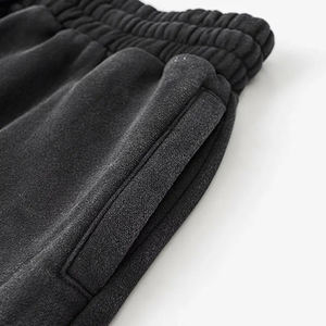 กางเกงผู้ชายสไตล์ลำลองผ้าฟลีซผ้าฝ้ายฟอกสีซีดซีดซีดซีดจางโลโก้ตามสั่ง2025 - Product Image 5